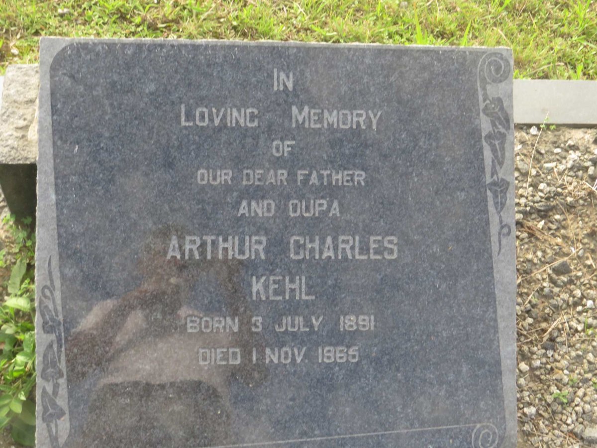 KEHL Arthur Charles 1891-1965