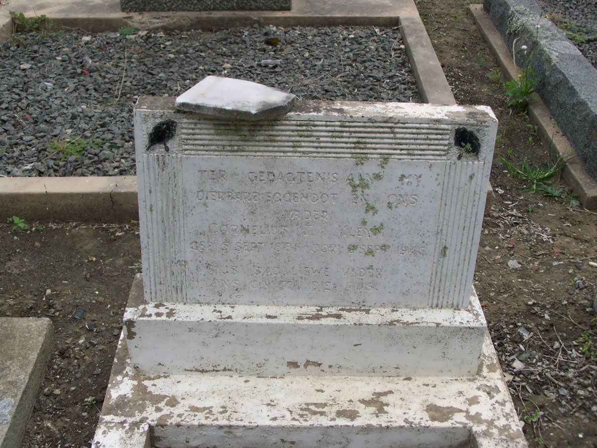 KLEYN Cornelius J. 1881-1933