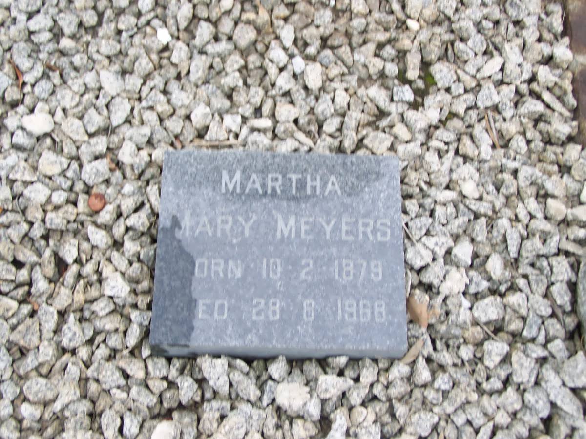 MEYERS Martha Mary 1879-1968