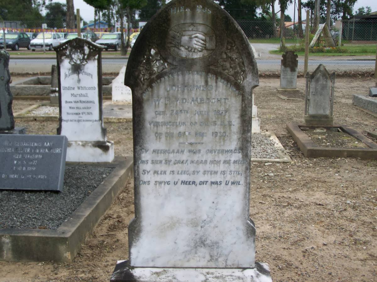 MESCHT Johannes W.F., v.d. 18??-1930