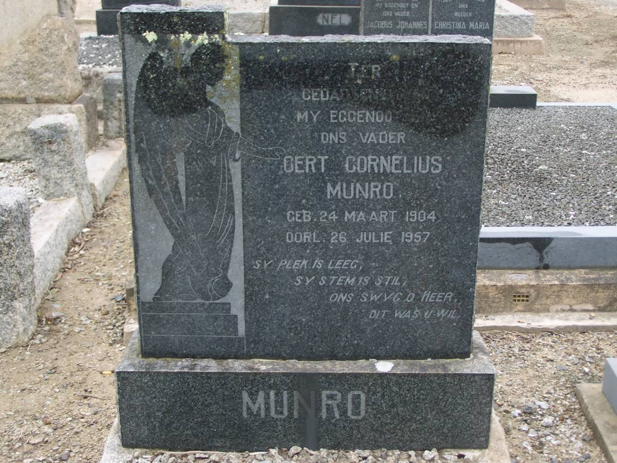 MUNRO Gert Cornelius 1904-1957