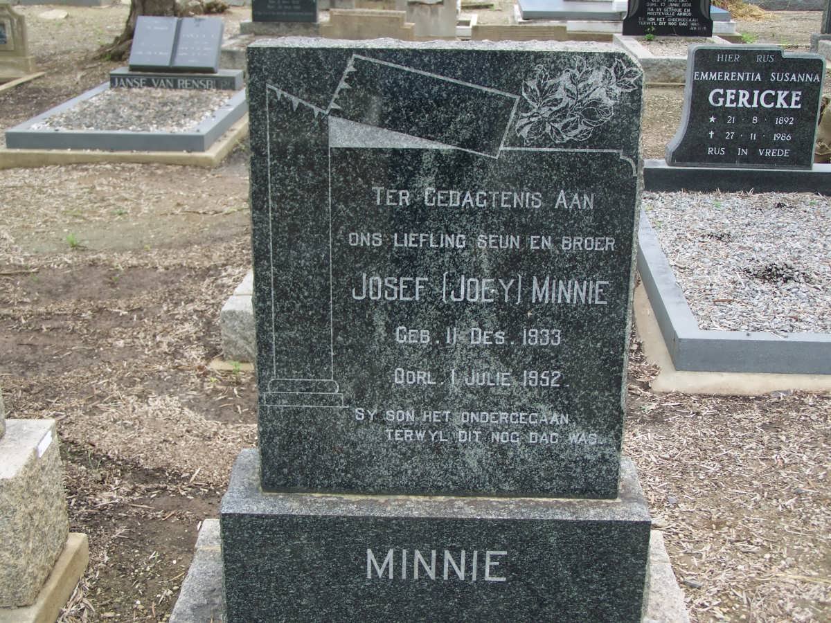 MINNIE Josef 1933-1952