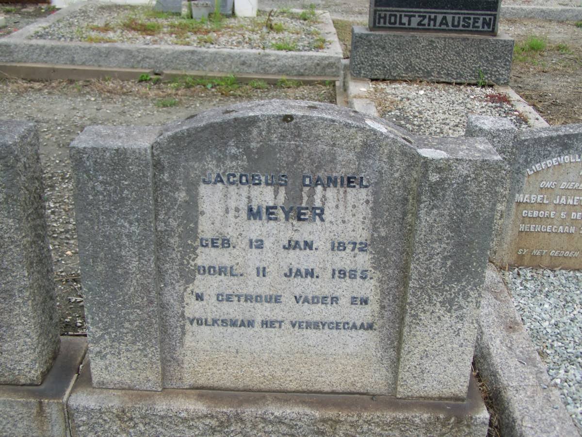 MEYER Jacobus Daniel 1872-1965