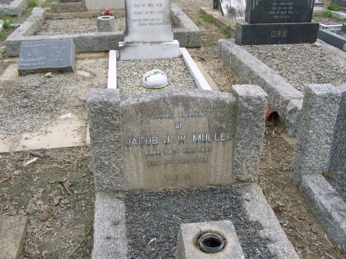 MULLER Jacob J.W. 1873-1949