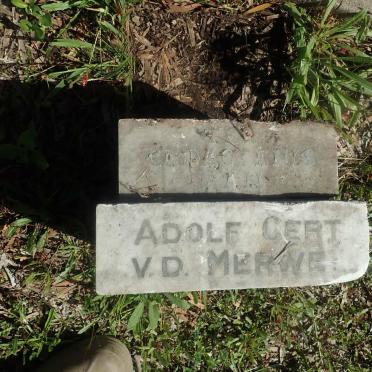 MERWE Adolf Gert, van der