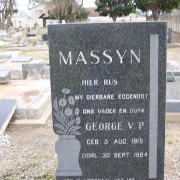MASSYN George V.P. 1915-1964