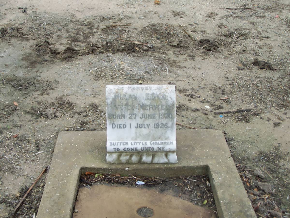 MERWE Mary Edna, v.d. 1920-1926