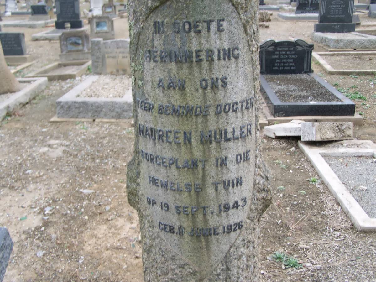 MULLER Maureen 1926-1943