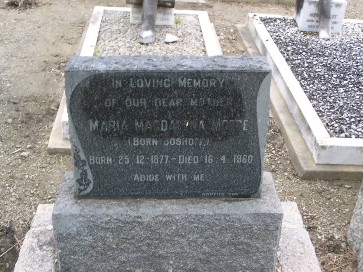 MOORE Maria Magdalena nee BOSHOFF 1877-1960