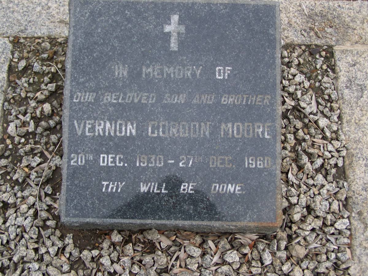 MOORE Vernon Gordon 1930-1960