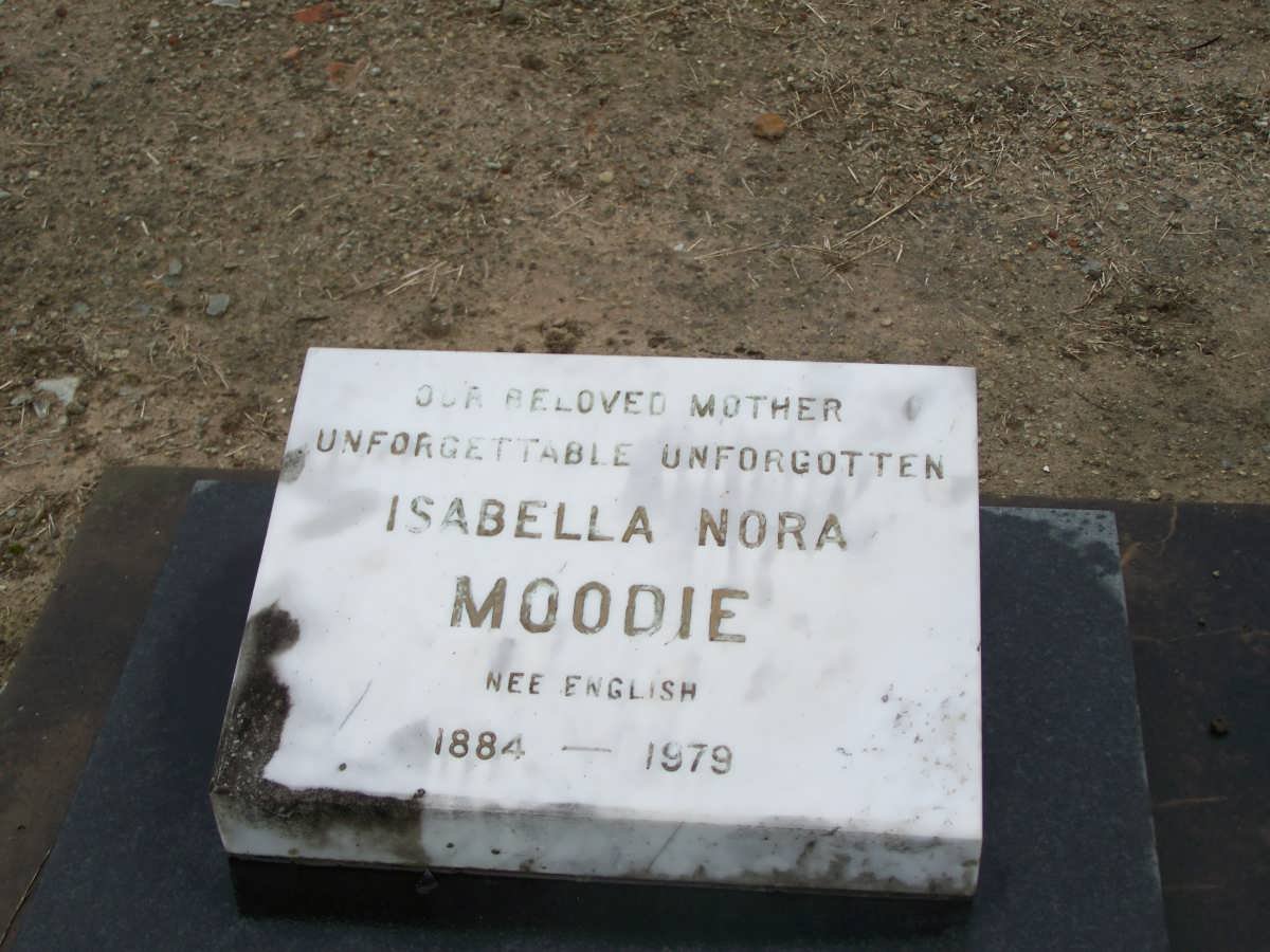 MOODIE Isabella Nora nee ENGLISH 1884-1979