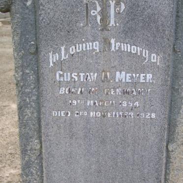 MEYER Gustav H. 1854-1928