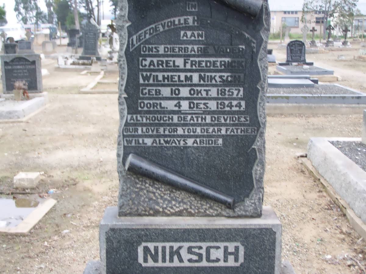 NIKSCH Carel Frederick Wilhelm 1857-1944