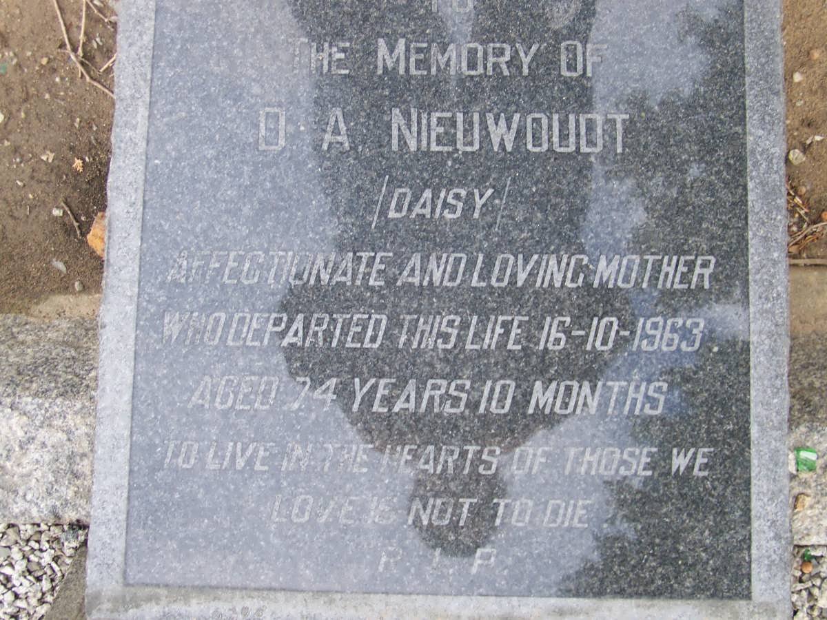 NIEUWOUDT D.A. -1963