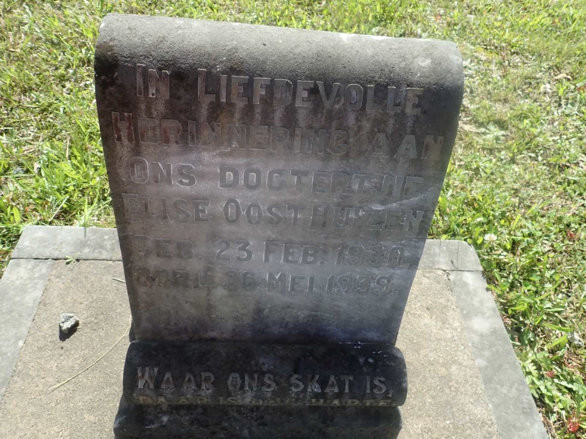 OOSTHUIZEN Elise 1930-1939