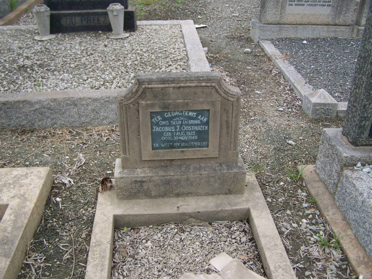 OOSTHUIZEN Jacobus J. 1925-1949
