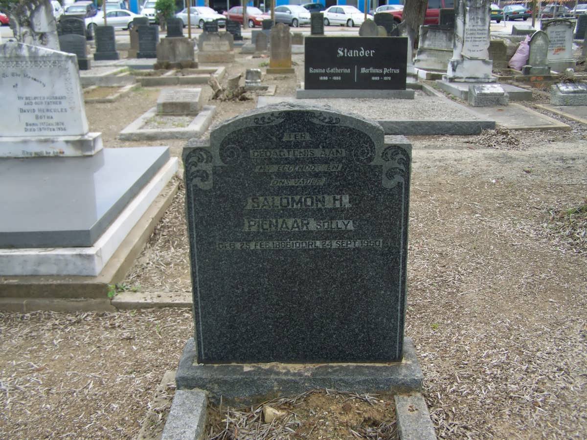 PIENAAR Salomon H. 1886-1950