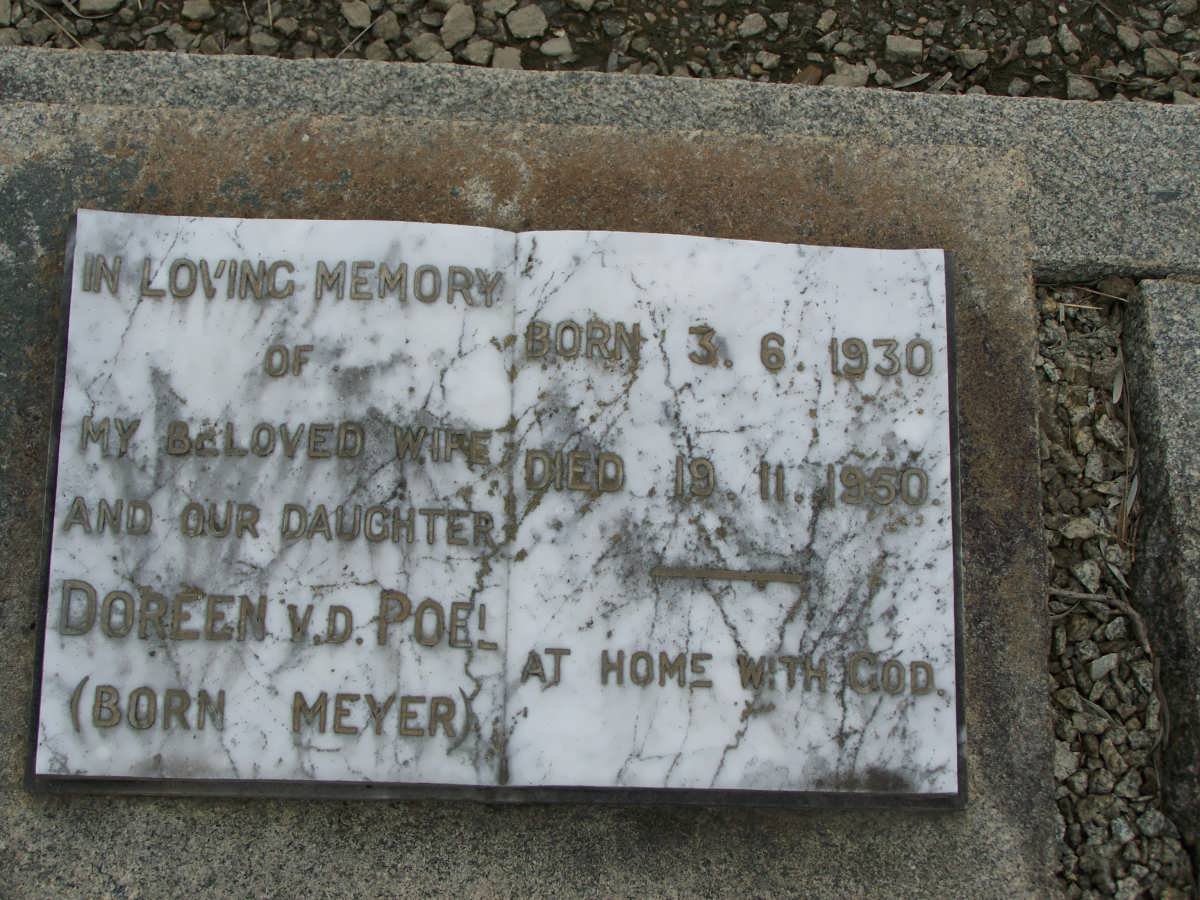 POEL Doreen, v.d. nee MEYER 1930-1950