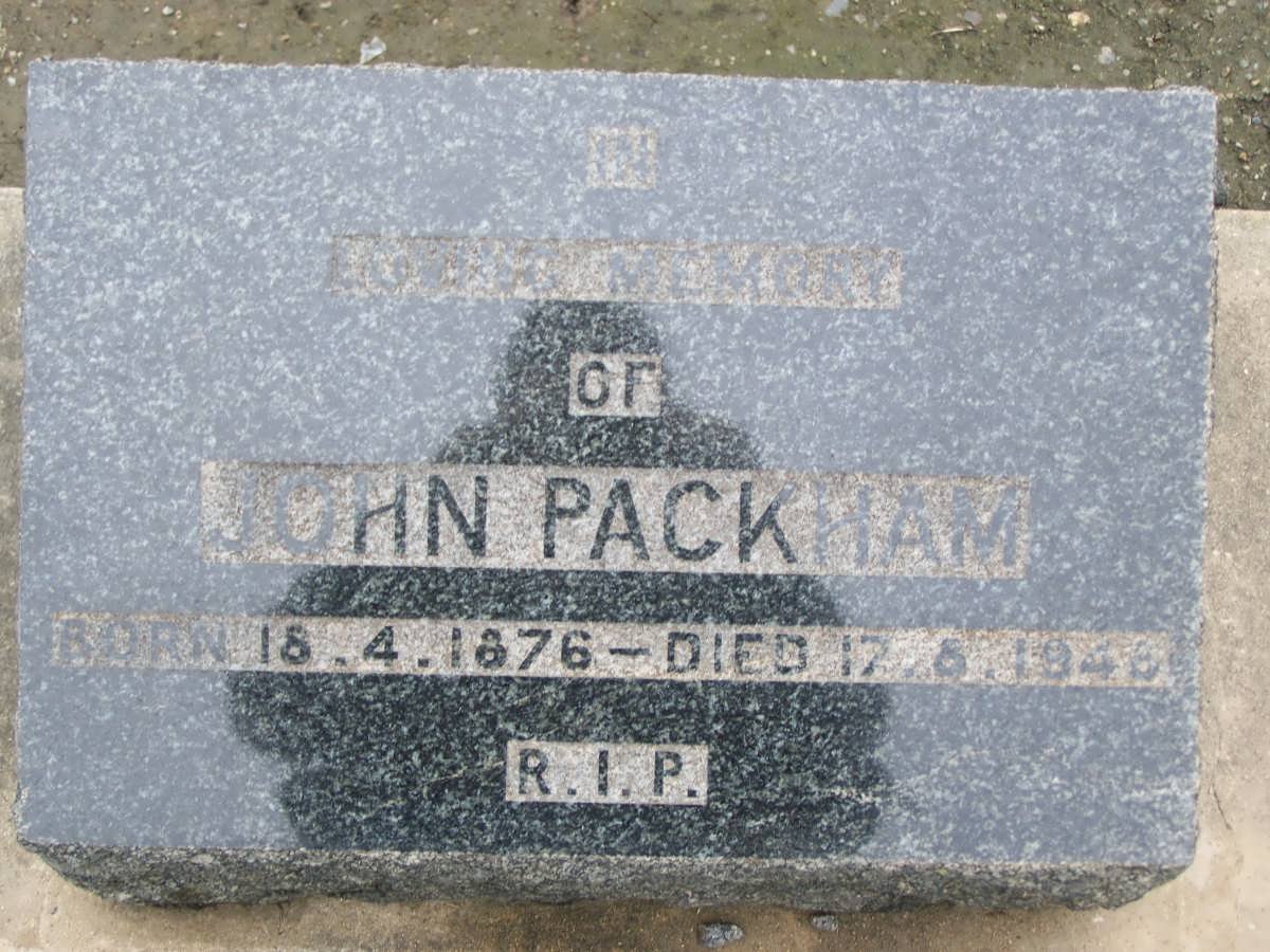 PACKHAM John 1876-1948