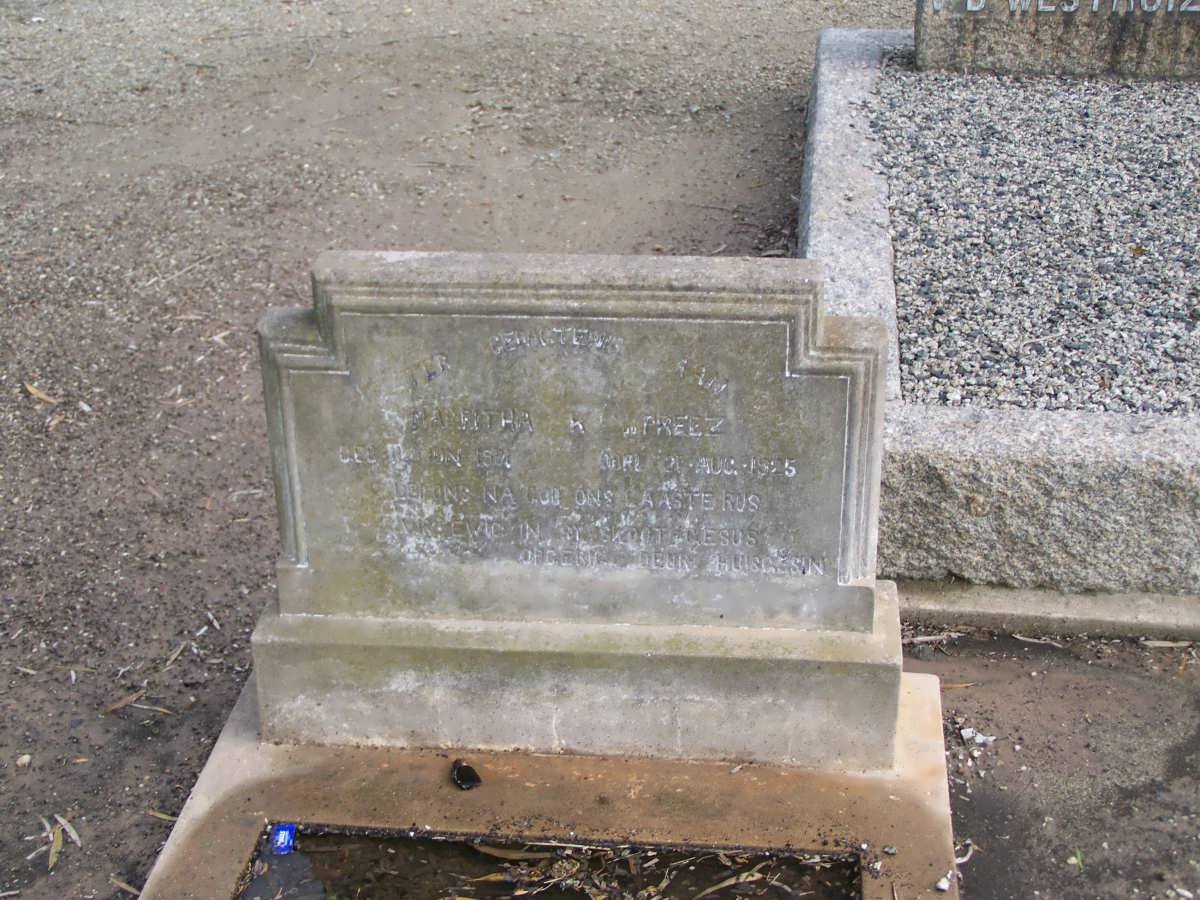 PREEZ Marritha ?., du 1914-1925