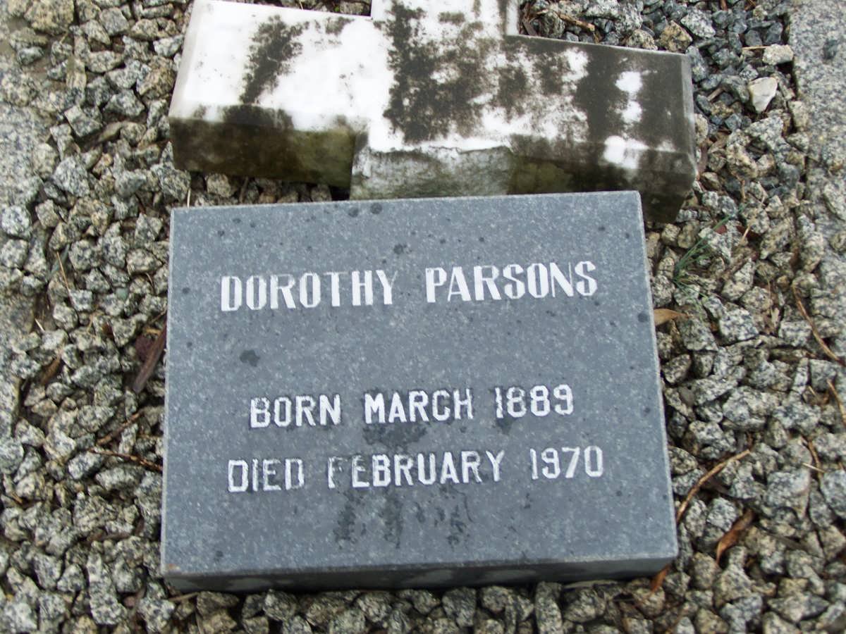 PARSONS Dorothy 1889-1970