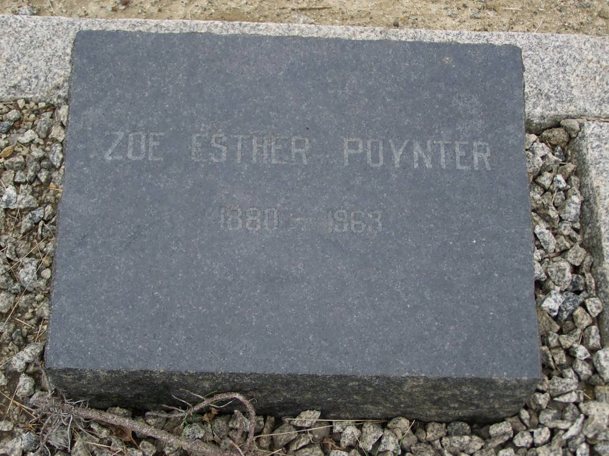 POYNTER Zoe Esther 1880-1963