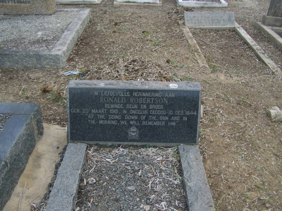 ROBERTSON Ronald 1915-1944