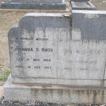 ROOS Jan W.C. 1896-1951 &amp; Johanna S. 1894-1967