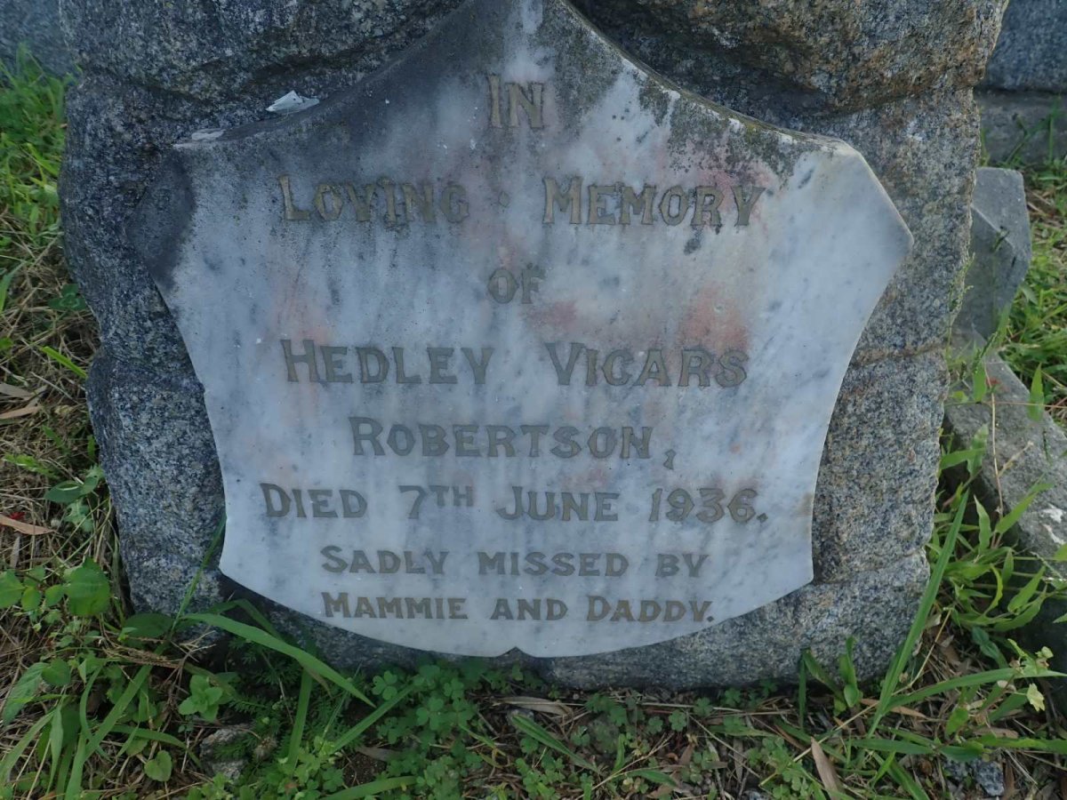 ROBERTSON Hedley Vicars -1936