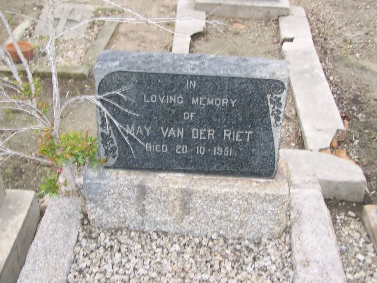 RIET May, van der -1951