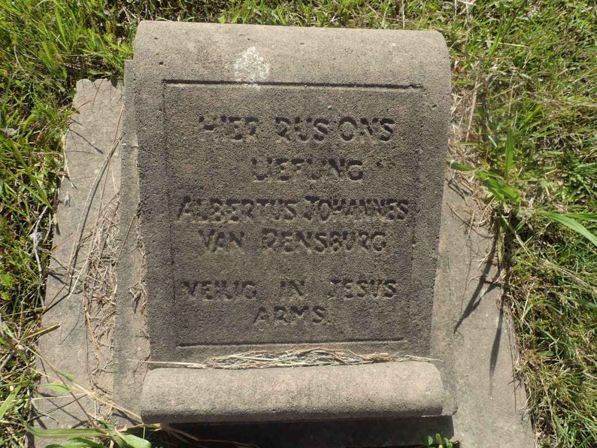 RENSBURG Albertus Johannes, van
