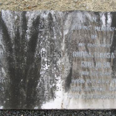 ROELOFSE John Charles 1920-1991 &amp; Rhoda Louisa STEVENS 1911-1962