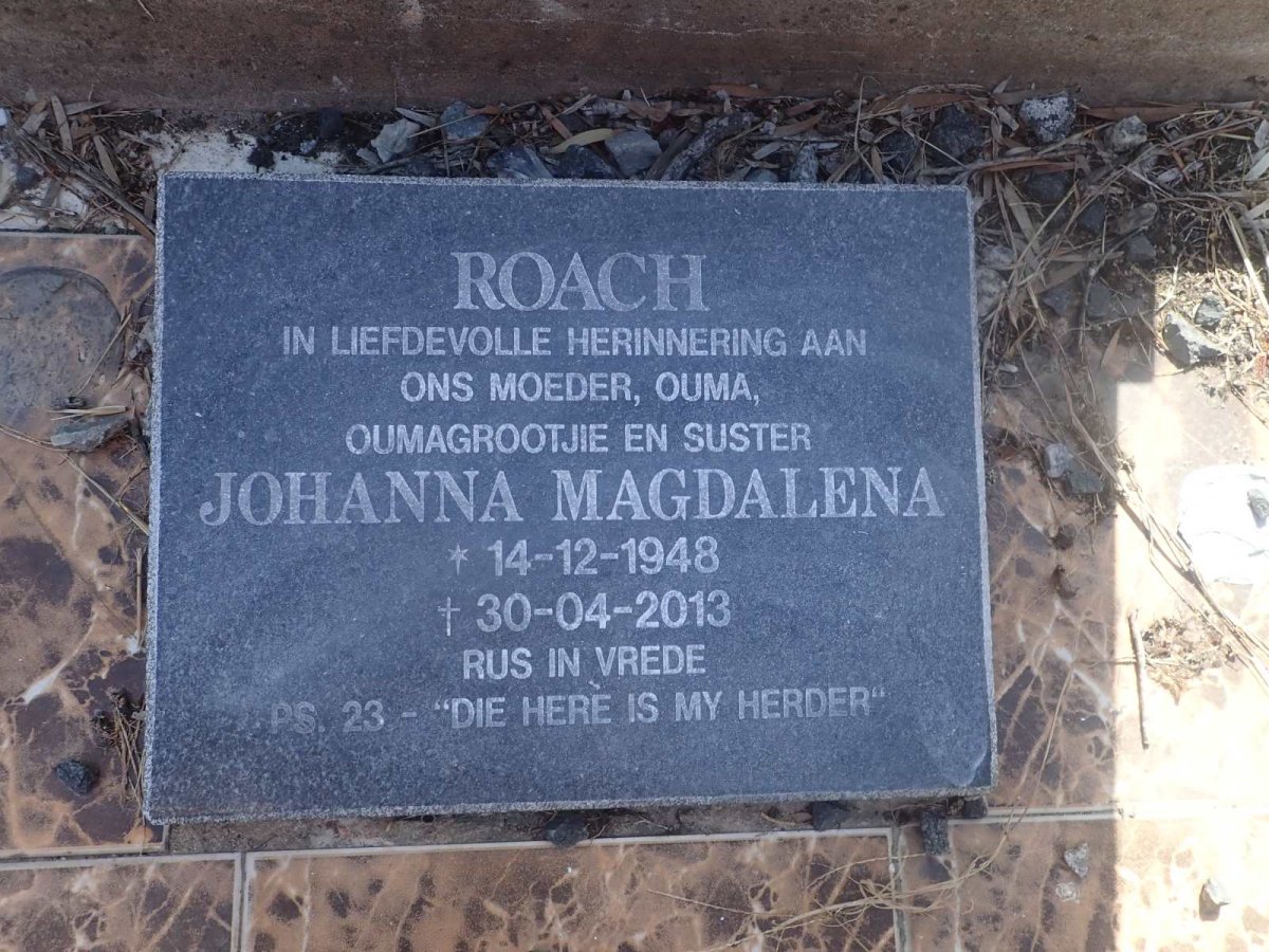 ROACH Johanna Magdalena 1948-2013