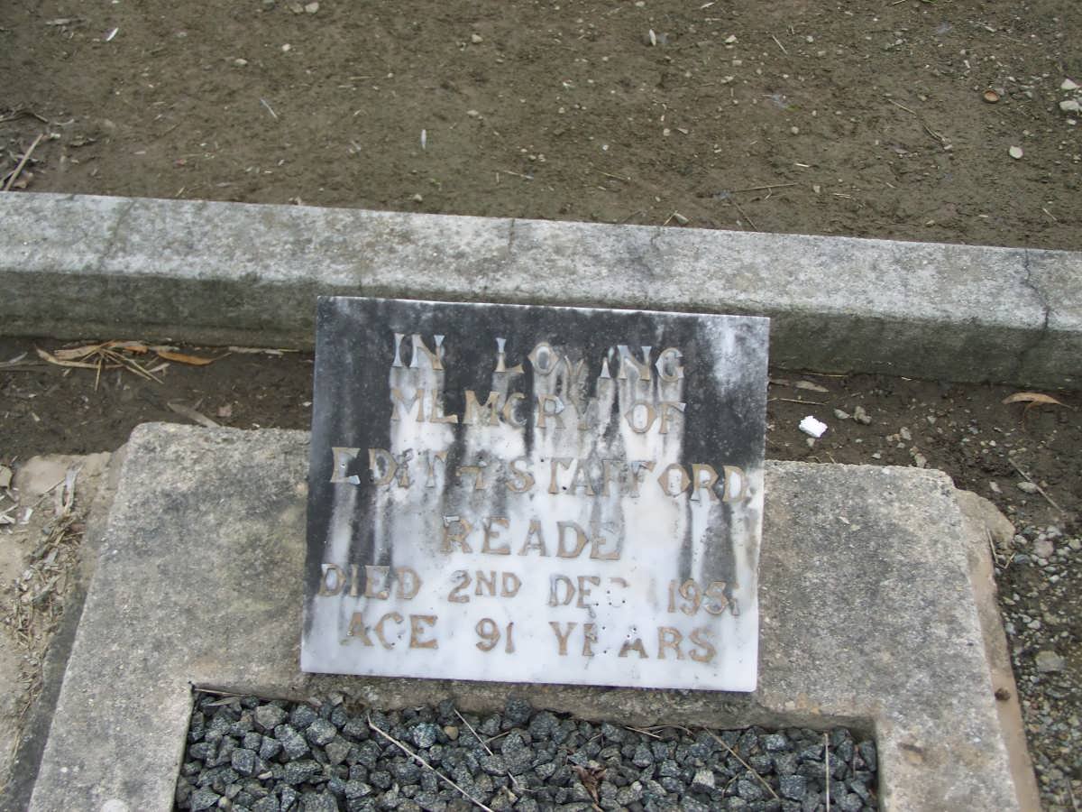 READE Edith Stafford –1951