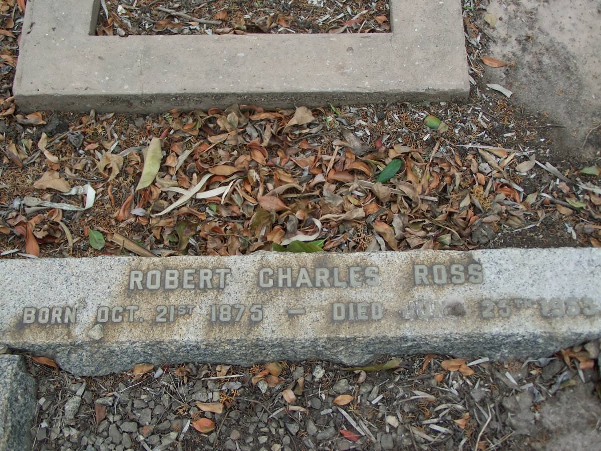 ROSS Robert Charles 1875-1953