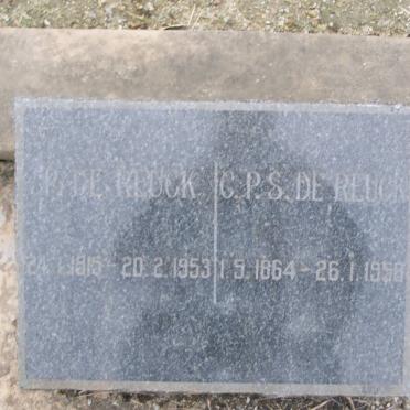 REUCK C.P.S., de 1864-1958 :: REUCK P., de 1915-1953