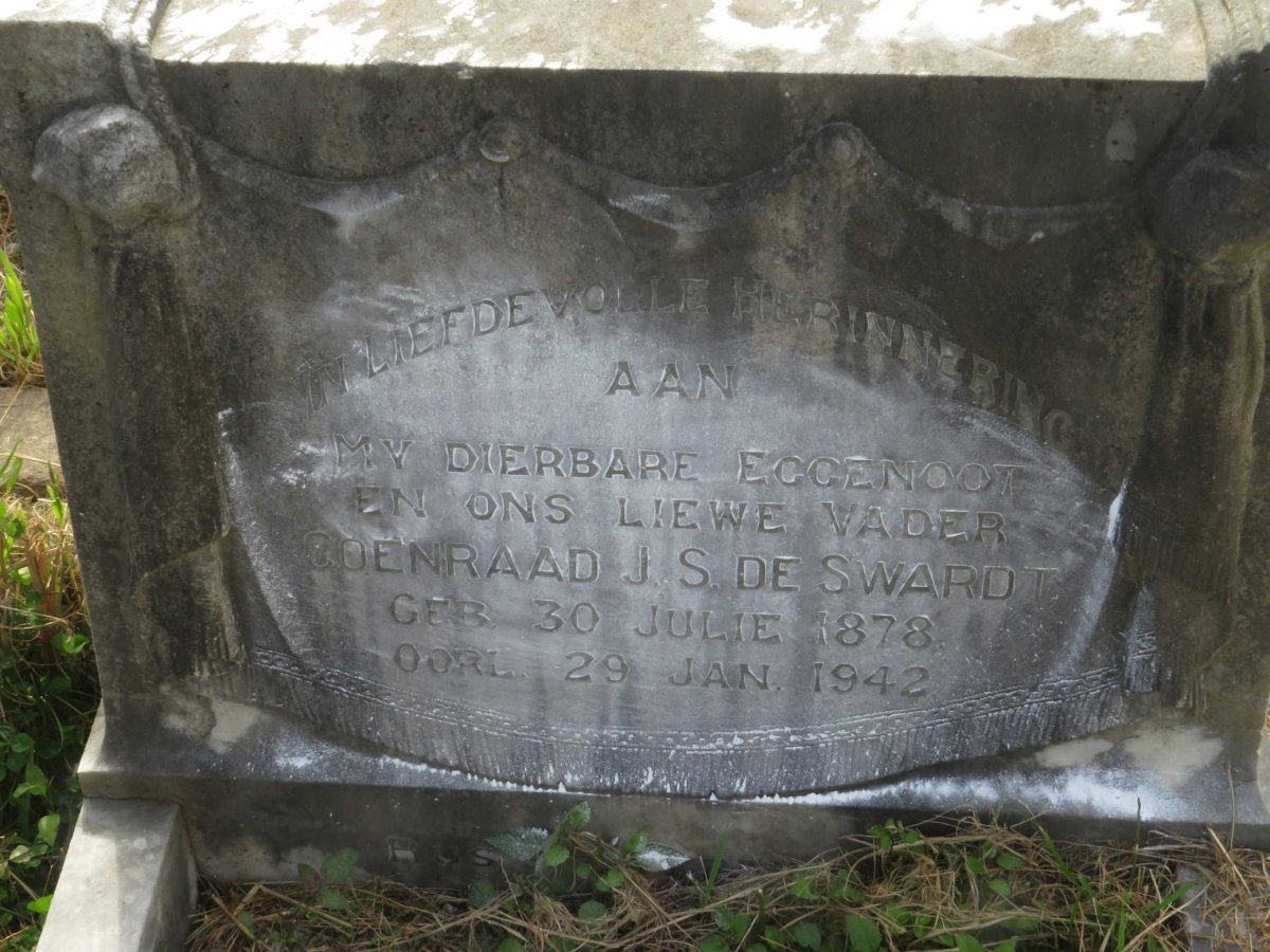 SWARDT Coenraad J.S, de 1878-1942