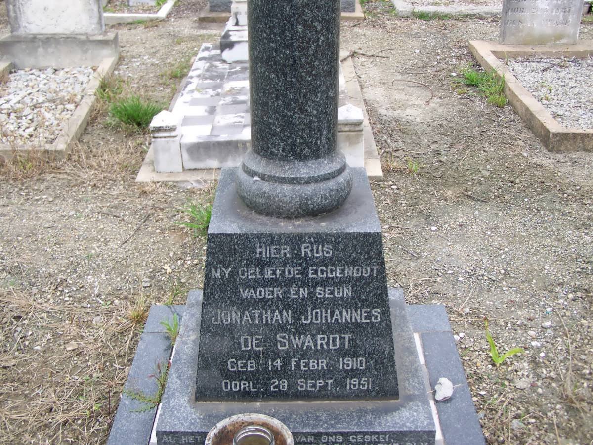 SWARDT Jonathan Johannes, de 1910-1951