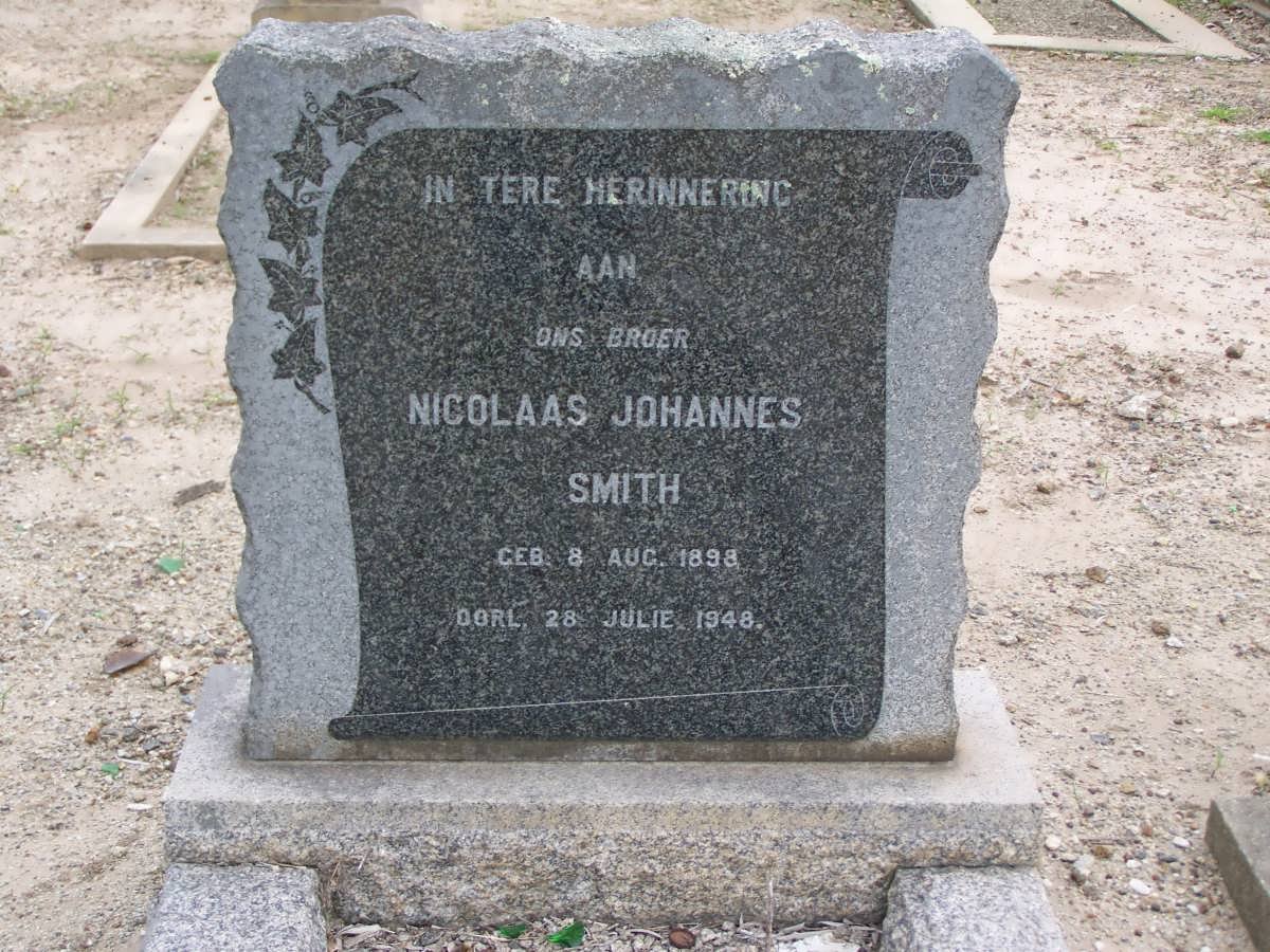 SMITH Nicolaas Johannes 1898-1948