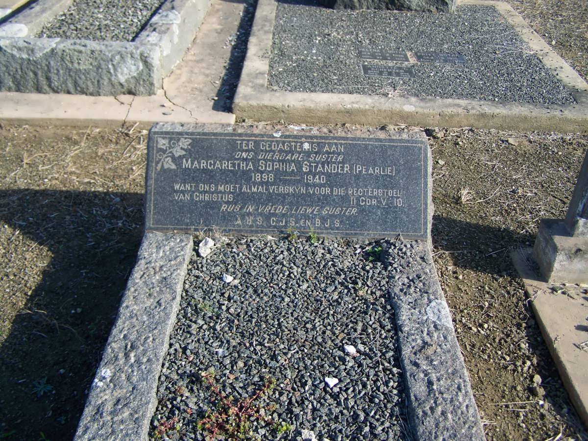 STANDER Margaretha Sophia 1898-1940