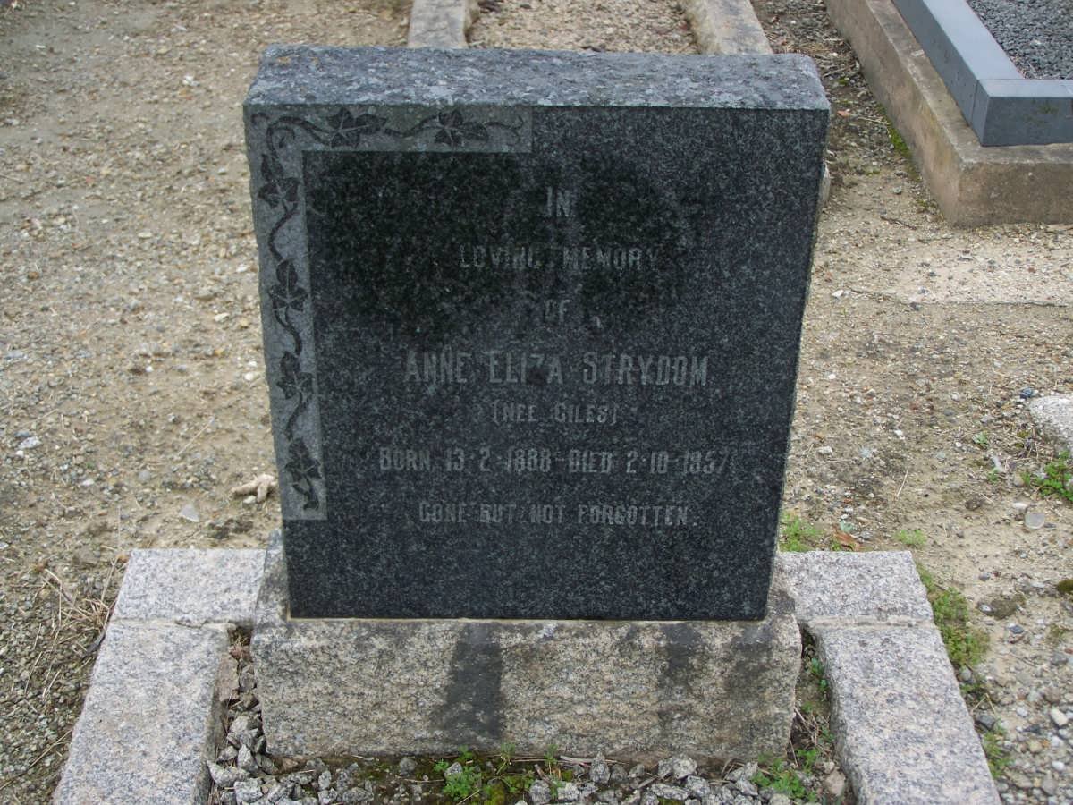 STRYDOM Anne Eliza nee GILES 1888-1957