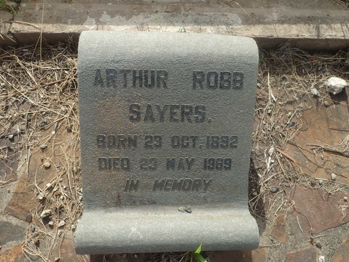SAYERS Arthur Robb 1892-1969