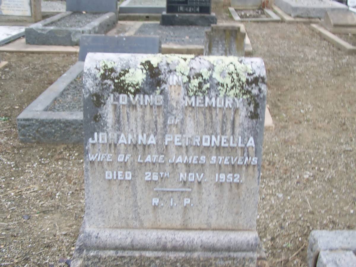 STEVENS Johanna Petronella -1952