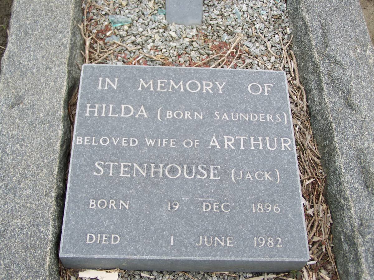 STENHOUSE Hilda nee SAUNDERS  1896-1982