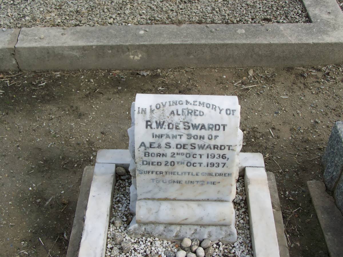 SWARDT R.W., de 1936-1937