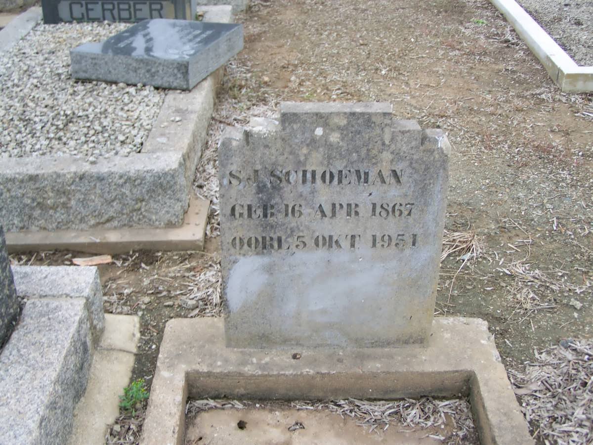 SCHOEMAN S.J. 1867-1951