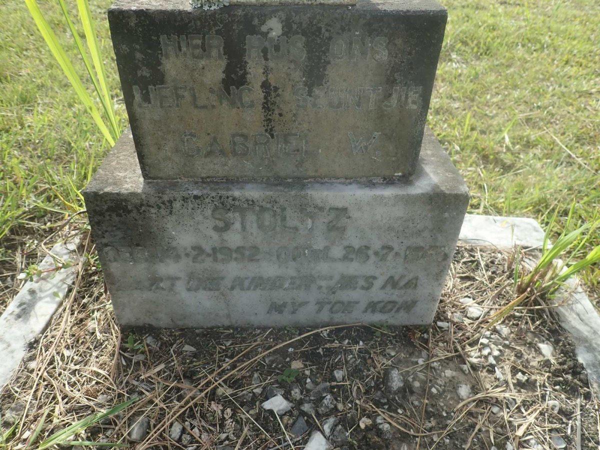 STOLTZ Gabriel W. 1952-1953