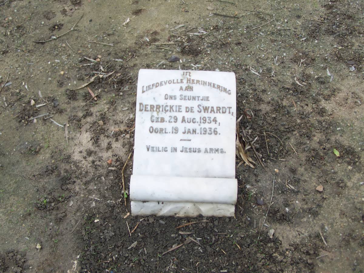 SWARDT Derrickie, de 1934-1936
