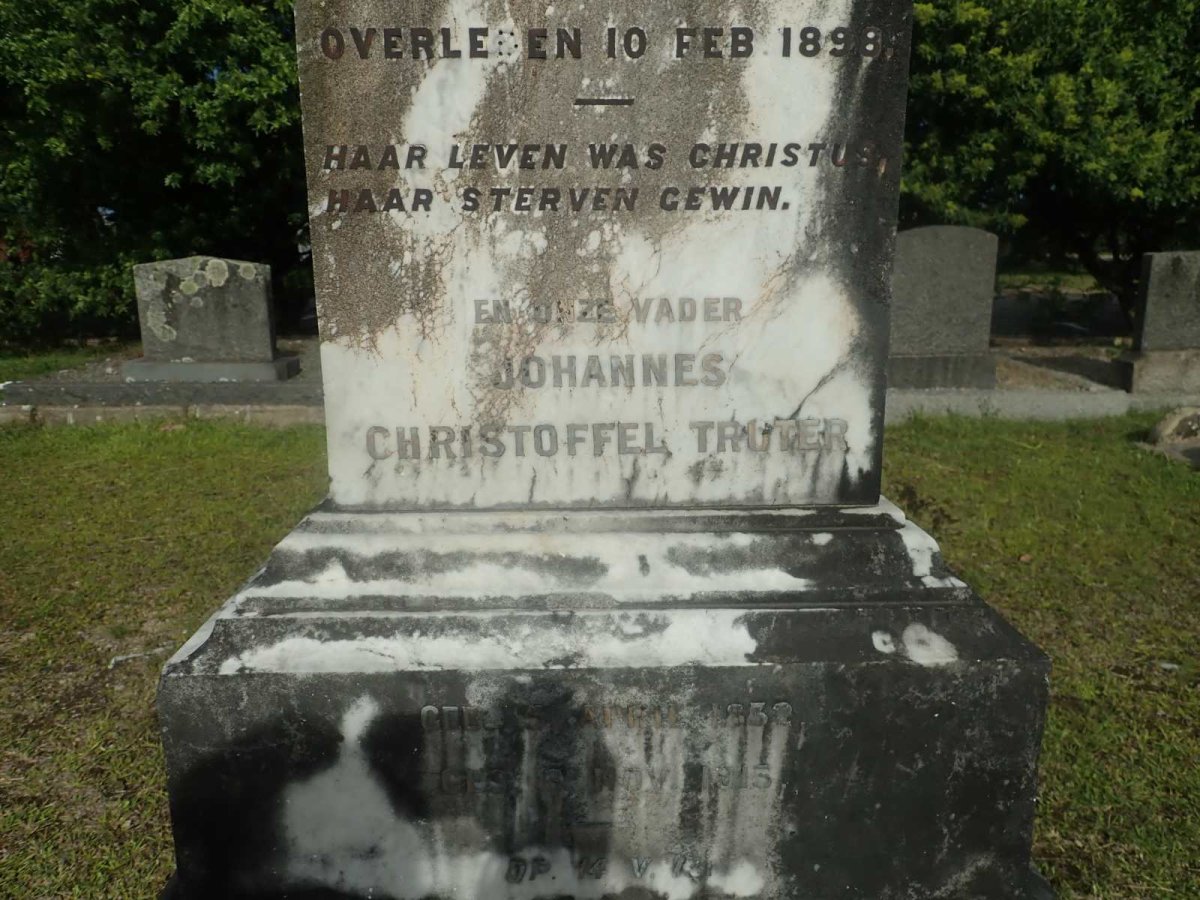 TRUTER Johannes Christoffel 1832-1915 &amp; Isabella Margaretha BOSWELL 1834-1898 _2