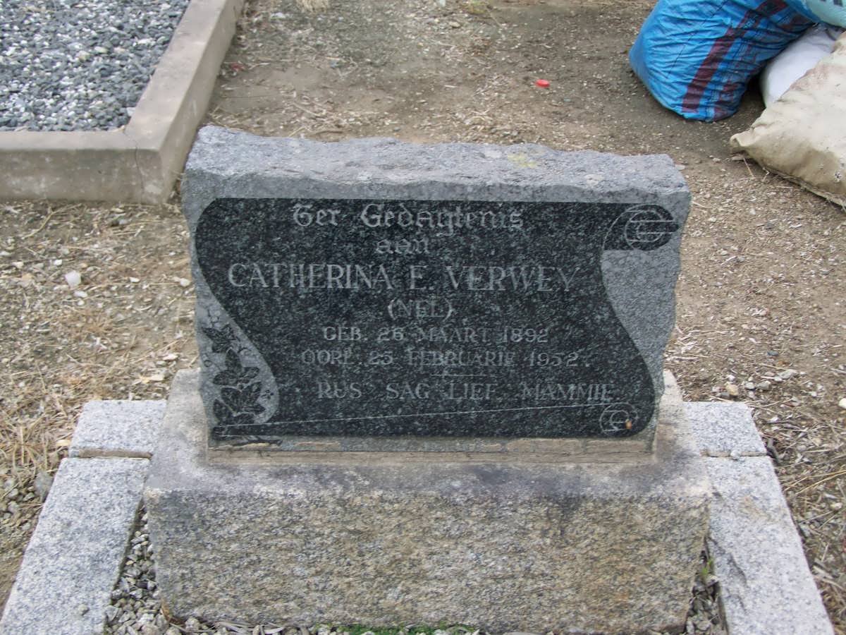 VERWEY Catherina E. nee NEL 1892-1952